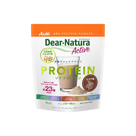 Asahi Dear-Natura Active соевый протеин с нутриентами и вкусом какао