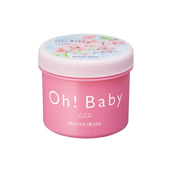 Oh! Baby Sakura Fufufu крем-скраб для тела с ароматом сакуры