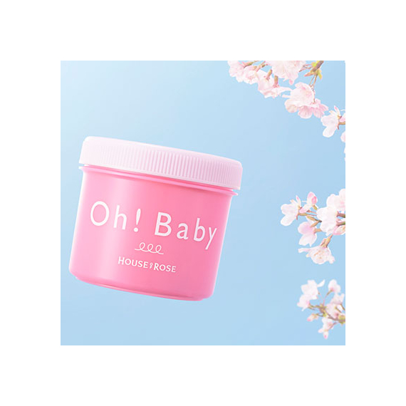 Oh! Baby Sakura Fufufu крем-скраб для тела с ароматом сакуры