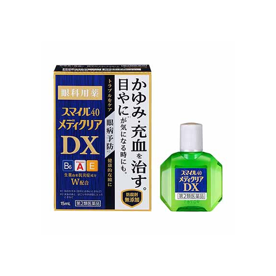 Lion Smile 40 Mediclear DX витаминизированные глазные капли от зуда и покраснения