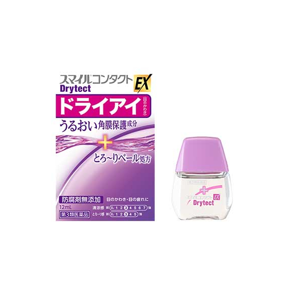 Lion Smile Contact EX Drytect увлажняющие глазные капли при ношении контактных линз