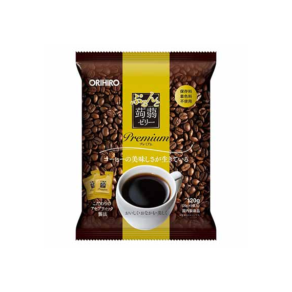 Orihiro Purunto Konnyaku Jelly Premium порционное желе из конняку с кофе