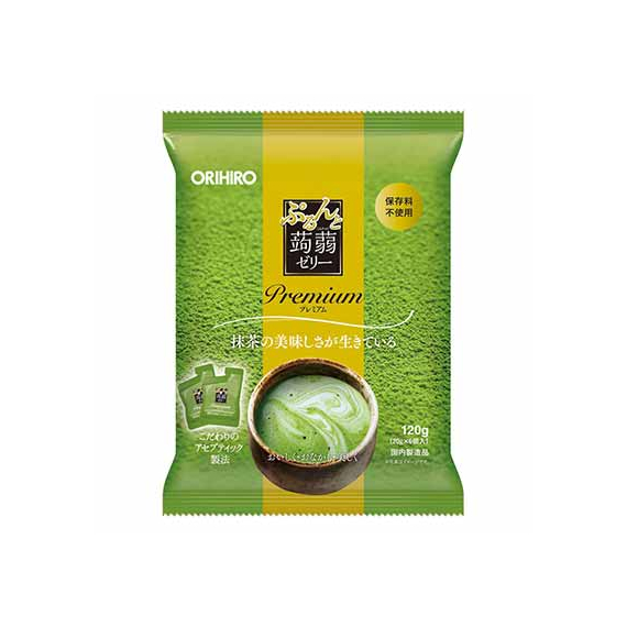 Orihiro Purunto Konnyaku Jelly Premium порционное желе из конняку с зеленым чаем матча