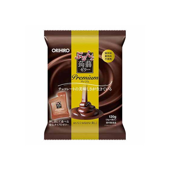 Orihiro Purunto Konnyaku Jelly Premium порционное желе из конняку с шоколадом