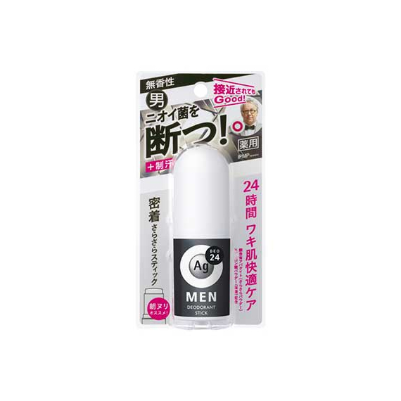 Shiseido Ag Deo 24 Men мужской дезодорант-стик с ионами серебра