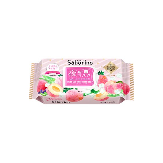 Saborino Night Mask Mild ночные увлажняющие маски для лица с персиком и алоэ