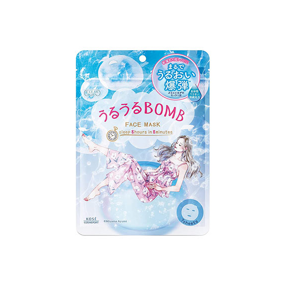 Kose Clear Turn Uruuru BOMB маски для мгновенного увлажнения кожи