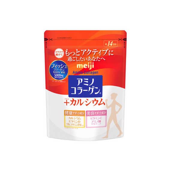Meiji Amino Collagen +Calcium коллаген порошковый с кальцием