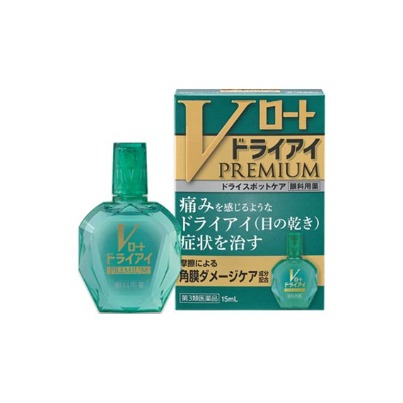 Rohto V Dry Eye Premium премиальные увлажняющие глазные капли
