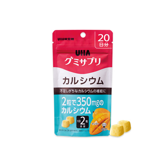 UHA Gummy Supple кальций и витамин D со вкусом манго