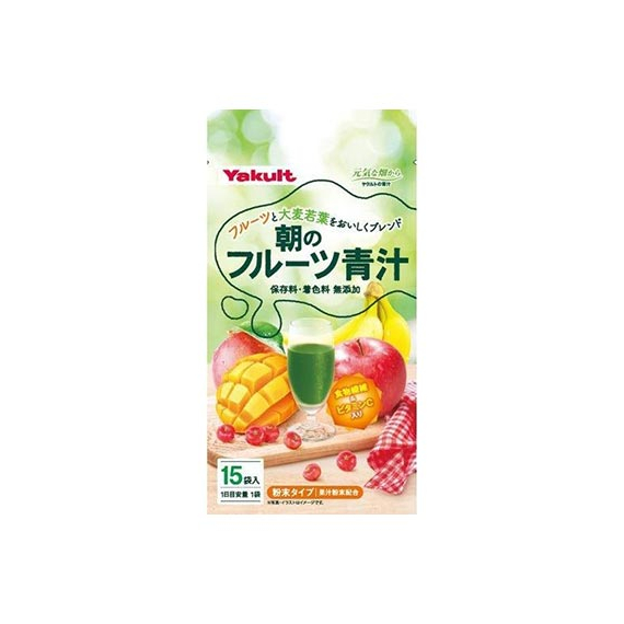 Yakult аодзиру из побегов ячменя с фруктами